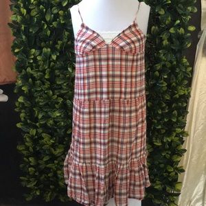 Old Navy Plaid strapless dress